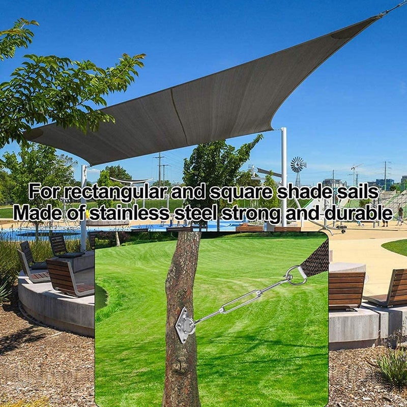 yofit Shade Sail Hardware Kit 5 inch for Triangle Rectangle Sun Shade Sail Installation, 304 Grade Stainless for Garden Outdoors, 80 Pcs - Image 5